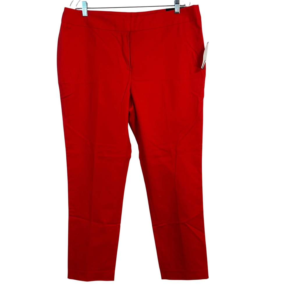 Nine West The Skinny Pant Cape Town Lipstick Red Suit Separates Size 16 NWT